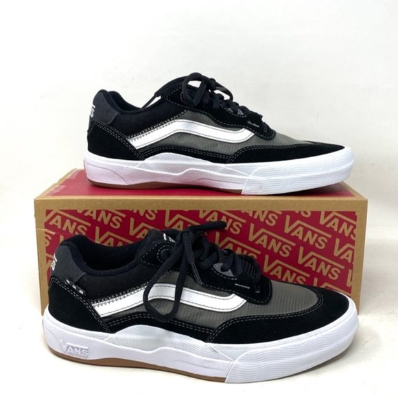 VANS Wayvee Shoes Low Suede Mesh Black Gray Sneakers Skate MENS SIZE 7.0 - Picture 9 of 10